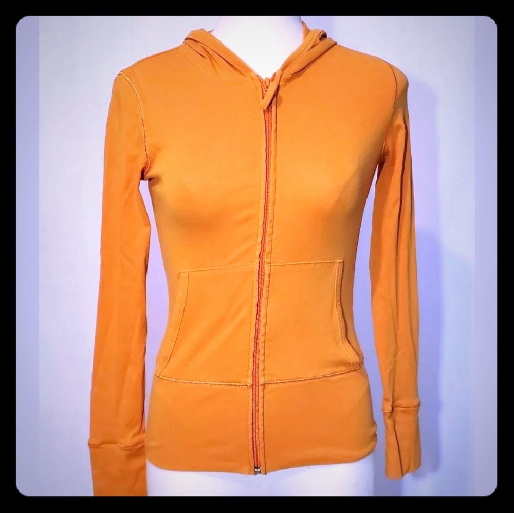 Victorias Secret Tee Shop Knit Top Small Orange